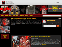 Tablet Screenshot of mainehauntedhouses.com